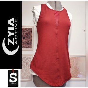 Zyia maroon athletic tank,  size small